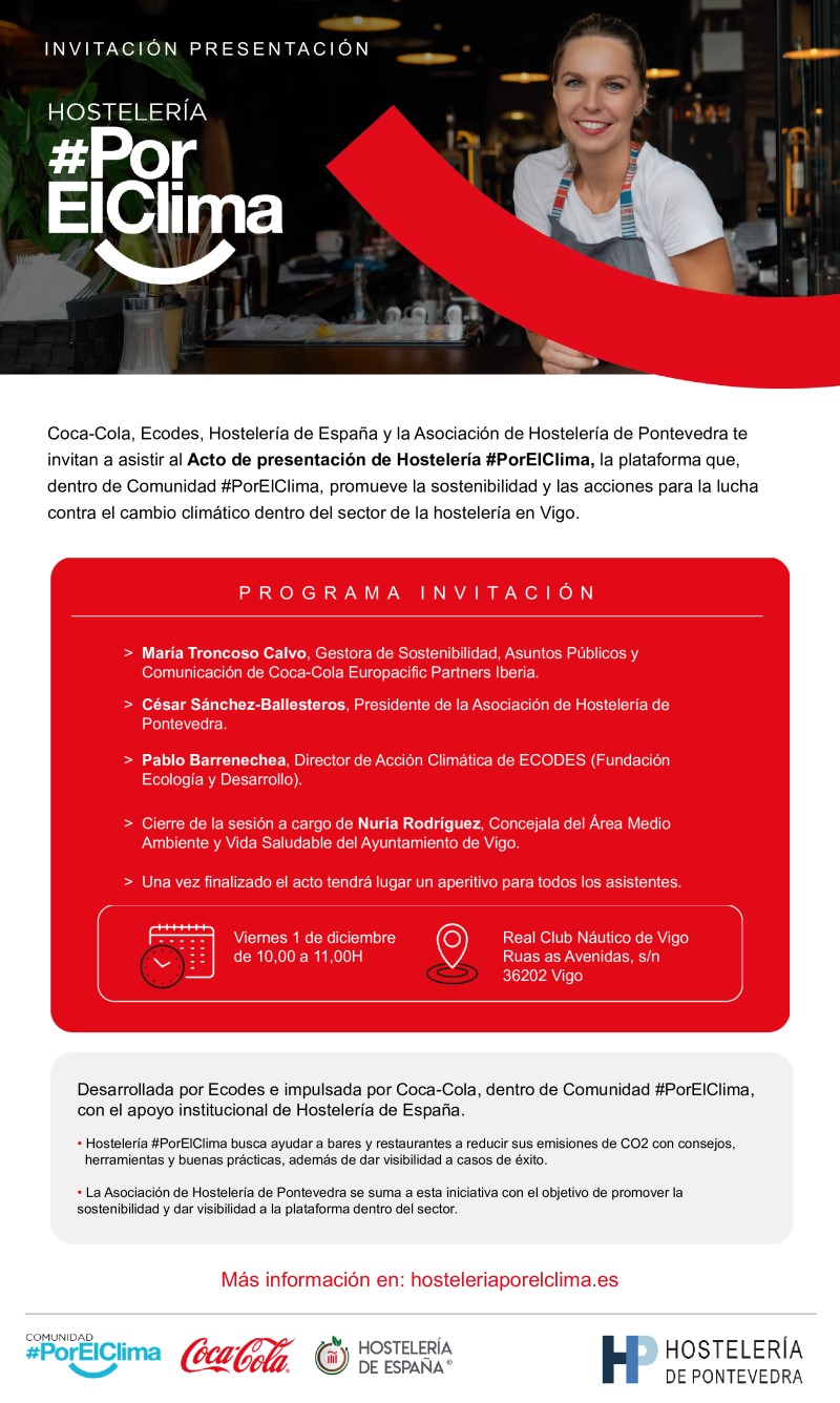 Invitacion HosteleriaPorElClima Vigo N