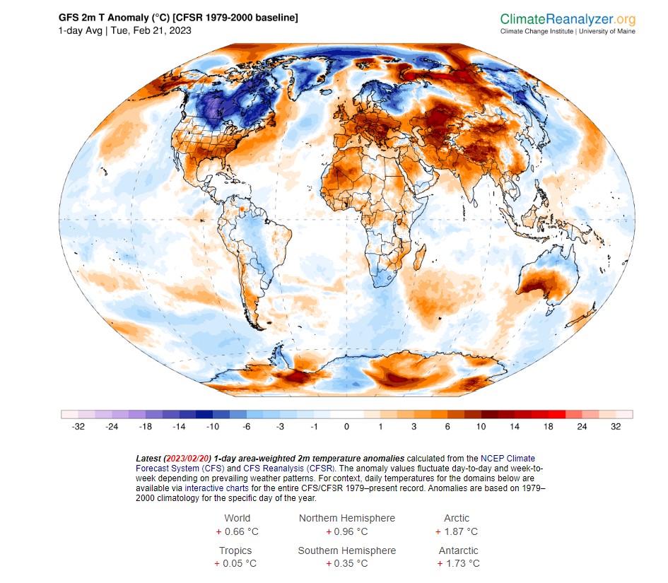 Anomalías temperatura 20 febr